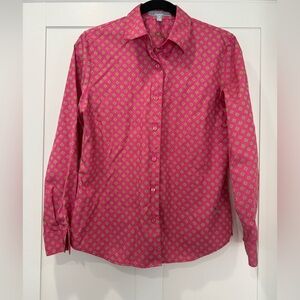 Foxcroft Fuchsia and Lime Geometric Shirt